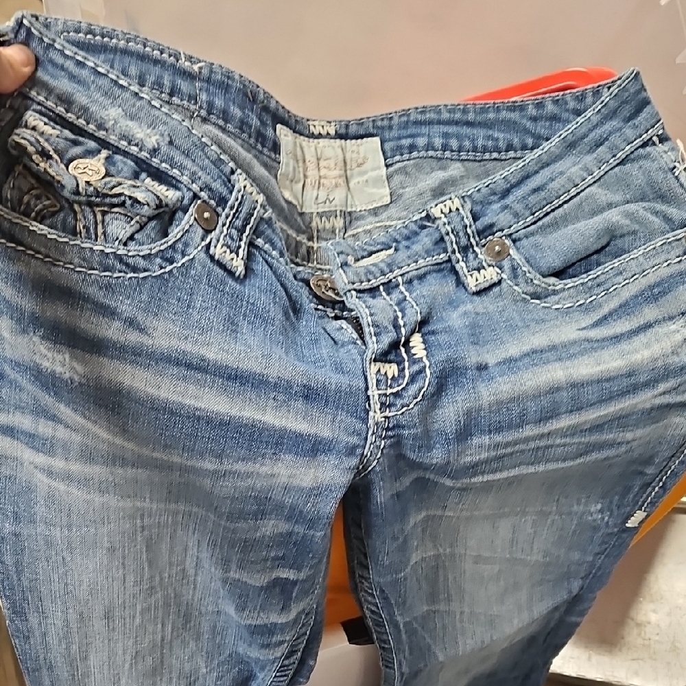 Big Star Blue Straight Leg Jeans Classic Vintage Look